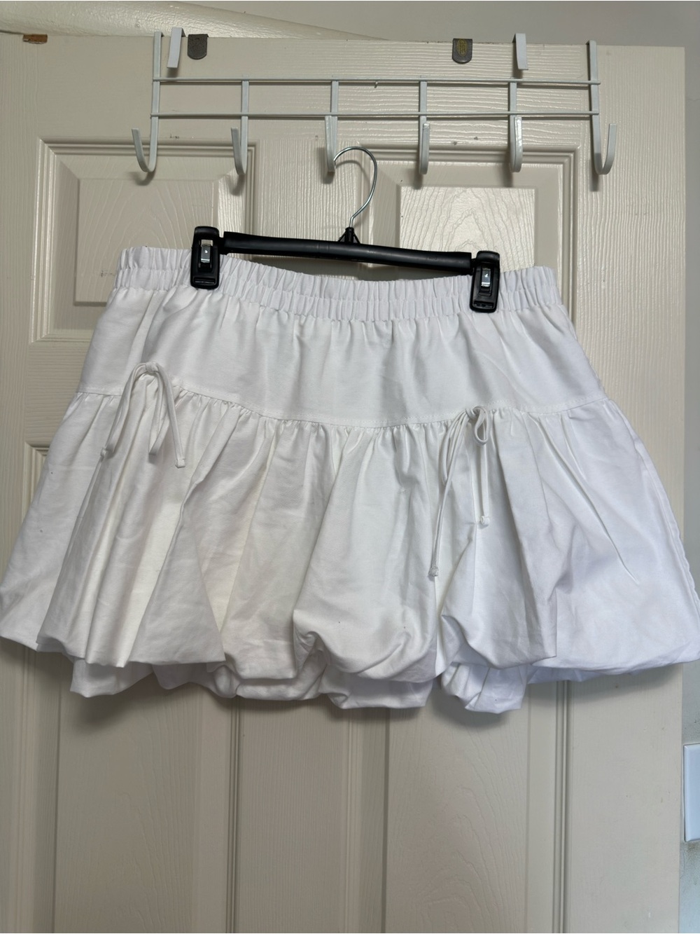 No Boundaries White Circle Skater Skirt